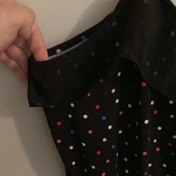 Elle women’s black multicolor polka dot dress - Picture 7 of 12